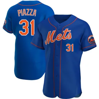 Men's Authentic Royal Mike Piazza New York Mets Alternate Jersey