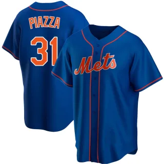 Men's Replica Royal Mike Piazza New York Mets Alternate Jersey