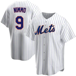 Brandon Nimmo #9 - Game Used Jackie Robinson Day Jersey and Hat Combo -  2-4, 2B, RBI - Mets vs. Athletics - 4/15/23